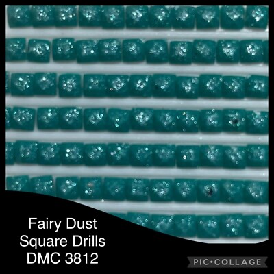 AU SELLER 2000 Drills Diamond Painting SQUARE Fairy/Pixie Dust Glitter DMC 3812