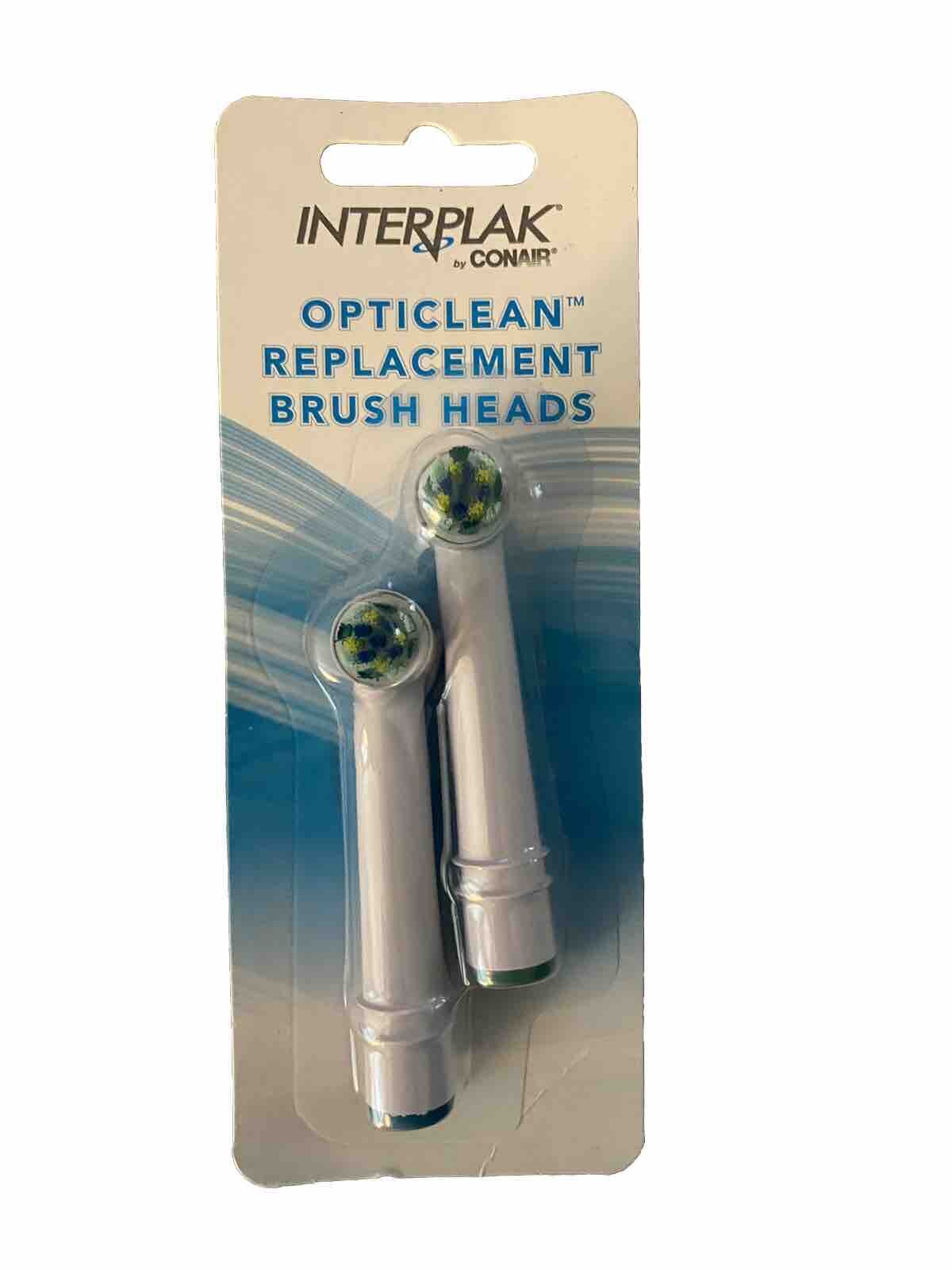 NEW INTERPLAK By CONAIR REPLACEMENT BRUSH HEADS (2 in a Pack) RTGXRP