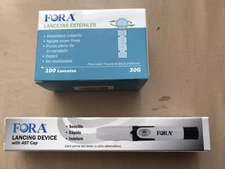 FORA LANCING DEVICE & 100 FORA Sterile Lancets