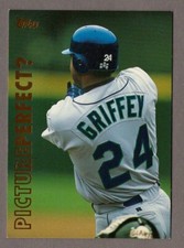 KEN GRIFFEY JR 1999 Topps PICTURE PERFECT Insert Card #P1 Mariners Reds MVP 1 99