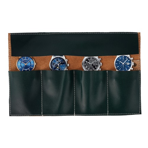 Reloj de cuero genuino con rollo de reloj estuche de lujo regalo reloj de cuero rollo - Imagen 4 de 37