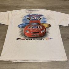 Vintage 2004 Auto Club 500 California Speedway NASCAR Racing Shirt Size XL