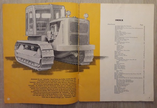 Caterpillar Diesel Tractor Attachments Brochure 1952 - Picture 3 of 19