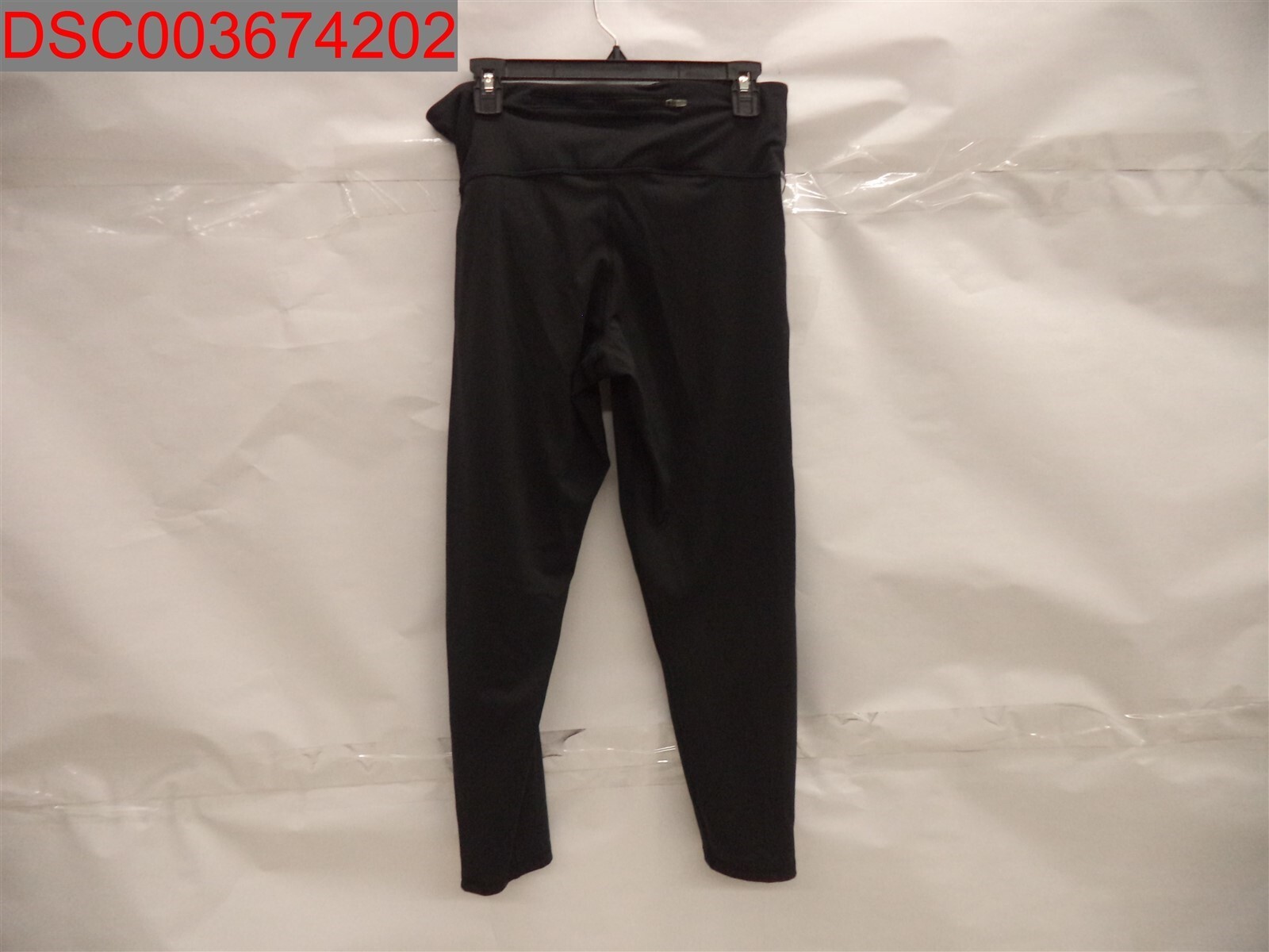 NWOT - Champion Women's Black Double Dry Striped High-Waist Leggings, Size XL image 2