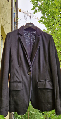 MARCCAIN   ''Jersey''-Blazer Jacke    schwarz    lässig   M  38  40  Maße in Fotos