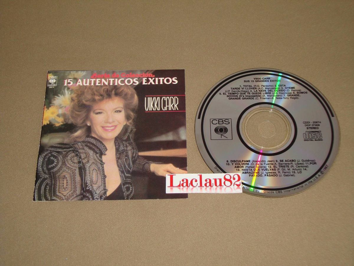 Vikki Carr 15 Autenticos Exitos 1987 Cbs Cd RARE Original Press Usa