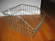 vintage large wire / steel farm country garden basket storage bin