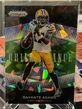 2021 Panini Prizm Davante Adams Brilliance Green Ice Prizm B-14 Packers