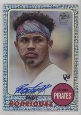 2024 Archives 1968 Fan Favorite Blue Foilboard 25/25 Endy Rodriguez Auto 1fl4