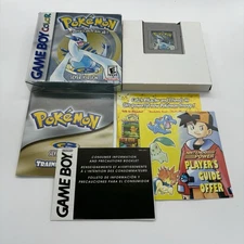 Pokemon Silver (Game Boy Color, GBC, 2000) Authentic CIB DRY BATTERY