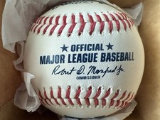 MLB RAWLINGS OFFICIAL MAJOR LEAGUE BASEBALLS MANFRED 1/2 DOZEN - QTY 6