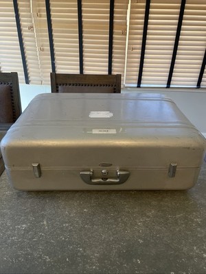 Vintage Zero Halliburton Aluminum Large Suitcase Case 25x17x9 NO
