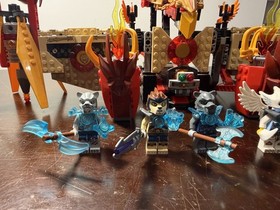 LEGO LEGENDS OF CHIMA: Flying Phoenix Fire Temple (70146) /W Minifigs Incomplete