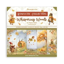 Stamperia Scrapbooking Paper Pad Romantic Collection Whispering Woods 12X12 New