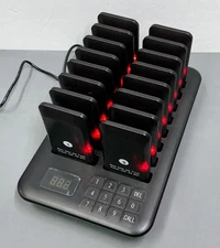 LOUKIENE Restaurant Pager System • 16 Wireless Pagers • Touch Keyboard Calling