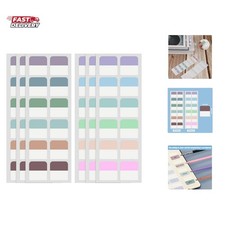 240 Pcs Sticky Index Tabs, Colored Book Sticky Tabs for Notebooks, Reposition...
