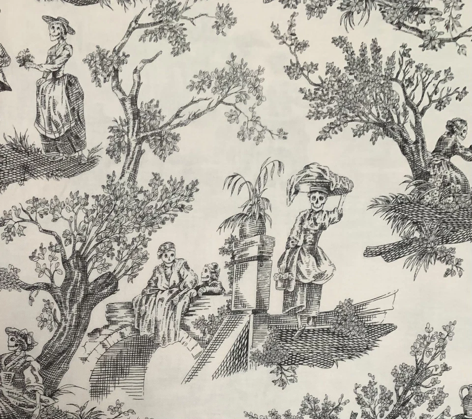 *OOP/VHTF* Alexander Henry Fabric 2010 midnight pastoral BTHY  18”x42” - Image 3 of 4