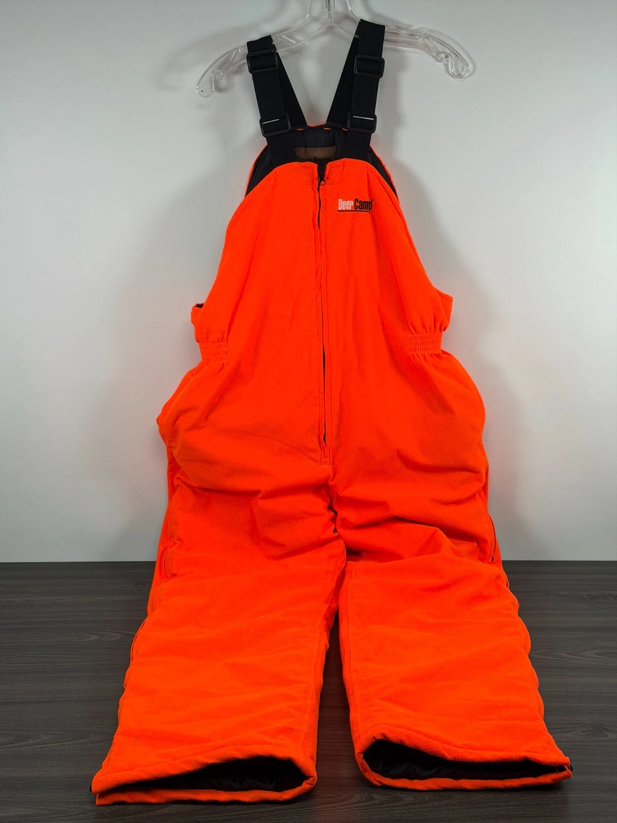 Orange Deer Camp Bibs Overalls Size M