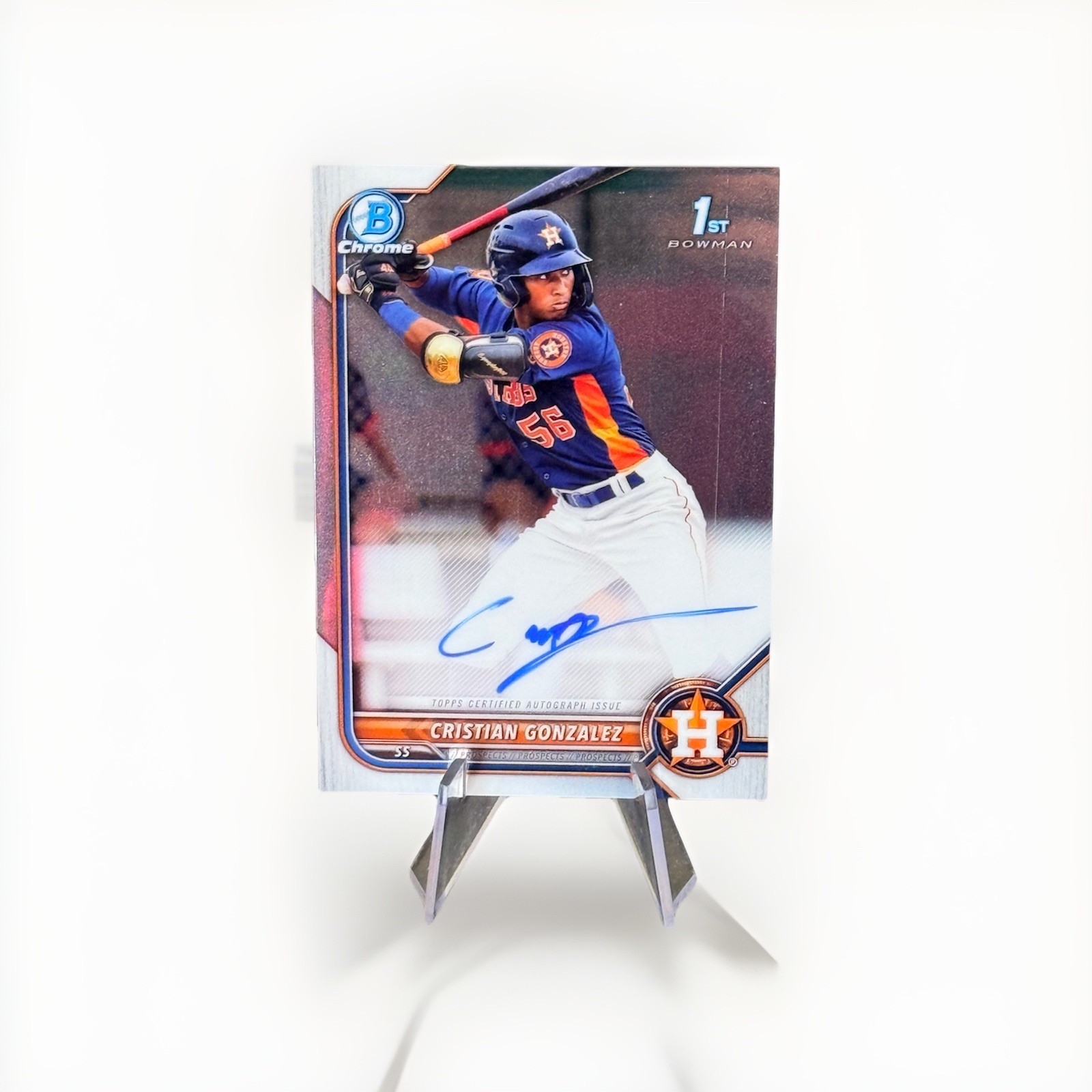 2022 Bowman - Chrome Prospect Autographs Cristian Gonzalez #CPA-CG (AU, RC)