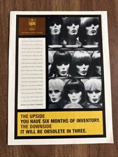UPS Print Ad Worldwide Olympic Parter Mannequin Heads Creepy Weird Promo