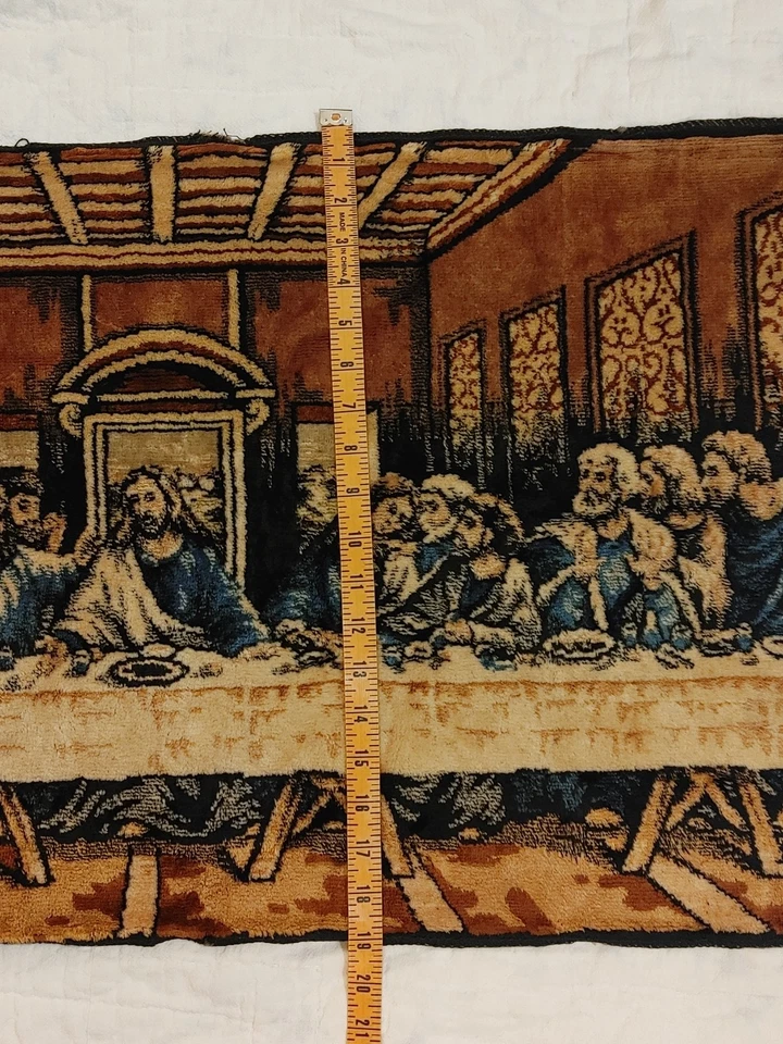 复古 The Last Supper 壁挂挂挂毯 36x19 地毯 — 第 4/4 张图片