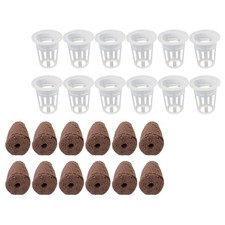 12 Sets Nursery Net Cup Refill Mesh Pots Plants Plant Nursery Pot Grow Sponges 0.95 per sponge