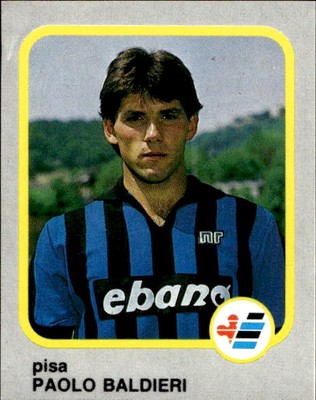 footballers figurine football flash '86 1986 # 197 Pisa Paolo Baldieri