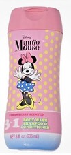 Minnie Mouse Kids 3-in-1 Shampoo/Conditioner/Body Wash with Strawberry Scent 8oz