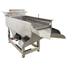 3/6/8mm 3-Layers Linear Vibrating Screen Stainless Steel Shaker Sieve 2 Motor