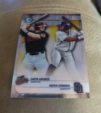 2018 BOWMAN RECOMMENDED VIEWING RV-GE CADYN GRENIER  XAVIER EDWARDS PADRES