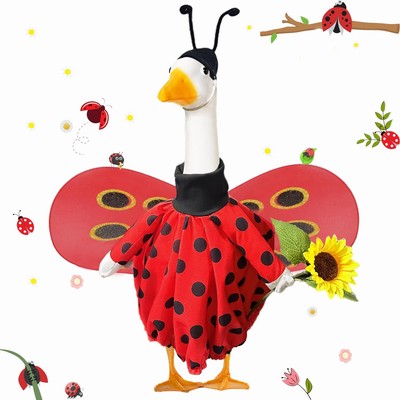 Ladybug Goose Outfit Lawn Porch Goose Clothes with Wings 23'' Lawn Outdoor Gar...