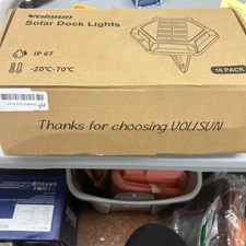 VOLISUN Solar Dock Lights Driveway Deck Lights, 16 Pack