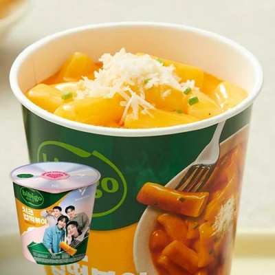 Bibigo SEVENTEEN Cup Tteokbokki Korean Spicy Rice Cake Cheese or