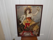 Vintage 1974 American Woman Anheuser Busch/Budweiser Reproduction Poster in Fram