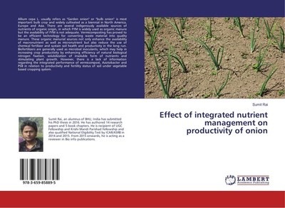 Effect of integrated nutrient management on productivity of onion Sumit Rai