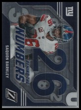 2023 Panini Zenith #26 Saquon Barkley Behind the Numbers Blue