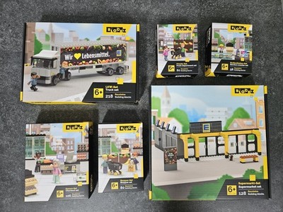 EDEKA Lego kompatibel Blockz Action Klemmbausteine komplettes Set Limitiert