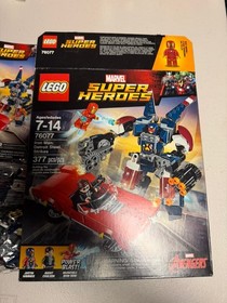 LEGO Marvel Super Heroes #76077 Iron Man Detroit Steel Strikes Please Read