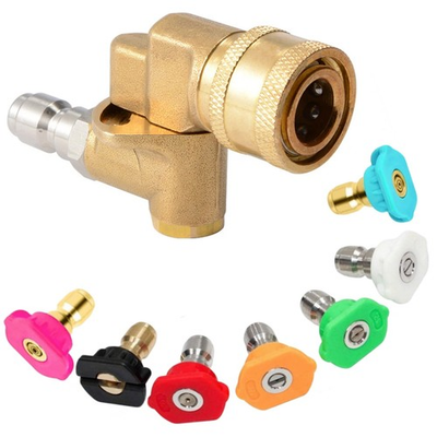 #ad #ad High Pressure Washer Nozzle Tips Wand Pivot Coupler Gun Power Spray Kit 4500 PSI $16.70