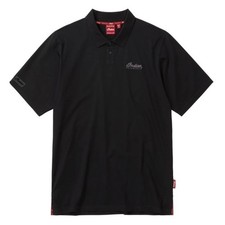 Indian Motorcycle Polo Shirt Mens L Black Classic Fit Embroidered Logo Short Slv