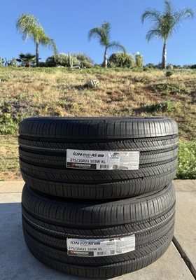 TWO NEW 275/35R21 103W Hankook ION EVO AS All Season T0 Tesla