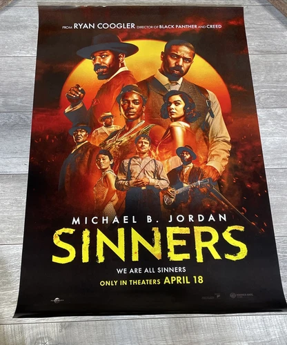 Sinners Authentic DS Final Movie Theatre Poster Michael B. Jordan