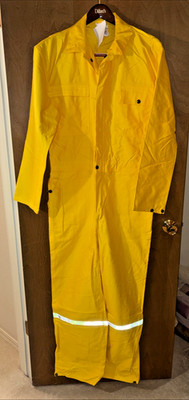 WENAAS ANTIFLAME COVERALLS Yellow Flame-Resistant Workwear Size 46 NWT