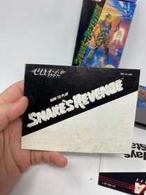 Snake's Revenge (Nintendo, NES, 1990) W/ Box + Manual Authentic Tested Working