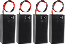 4Pcs 9V Battery Holder with On/Off Switch Case Switch...