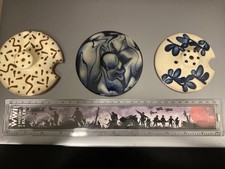 Three Wetheriggs pottery Penrith lids