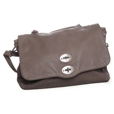 Zanellato, Umhängetasche, Damen, Leder, Grau, 34, 13, 22 cm #6IC
