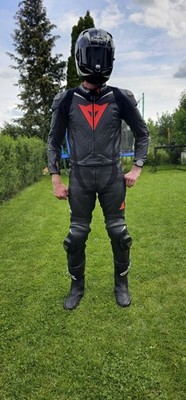Dainese Laguna Seca Evo Lederkombi Gr. 52   Rot/Weiß   Top Zustand