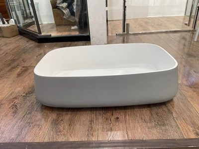 23.4  Oval Washbasin Countertop Sink Solid surface Stone Corian Basin 005A