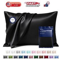 Satin Pillowcase for Hair and Skin, Silk Satin Pillowcase 2 Pack, Queen Size ...